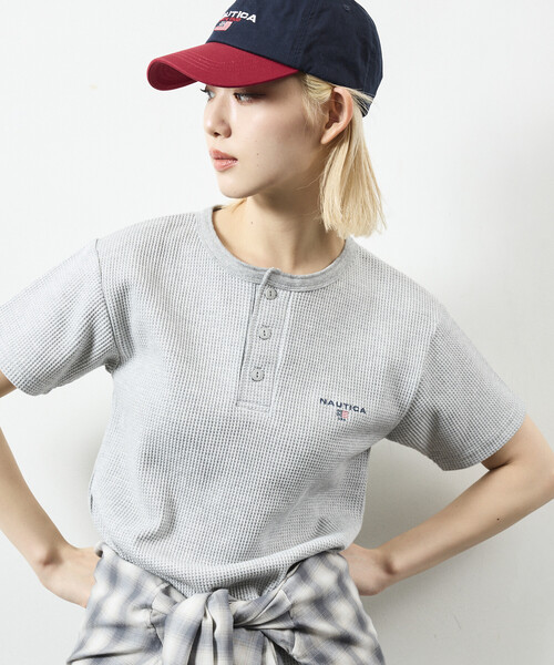 NAUTICA（ノーティカ） ヘンリーネック tシャツ Essential タイト