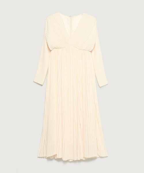 「anuans」 長袖ワンピース MEDIUM チャコールグレー レディース_画像2