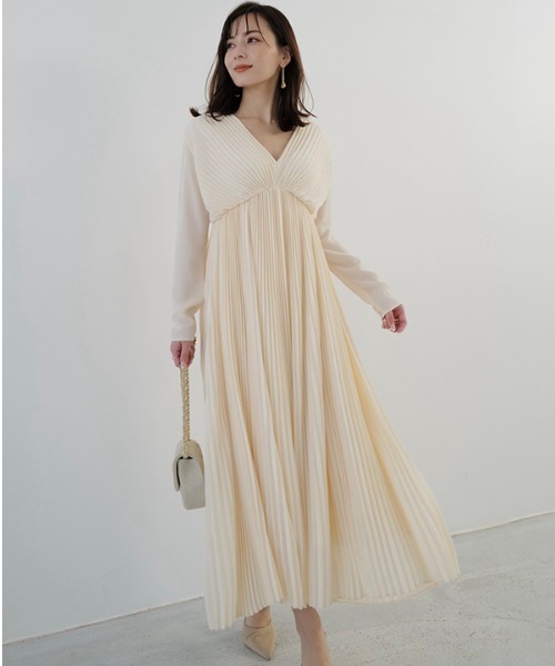 「anuans」 長袖ワンピース MEDIUM チャコールグレー レディース_画像7
