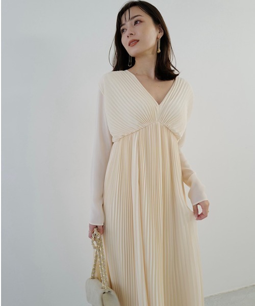 「anuans」 長袖ワンピース MEDIUM チャコールグレー レディース_画像9