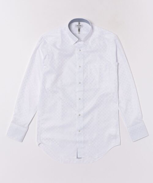 「renoma HOMME」 長袖シャツ - ホワイト メンズ_画像2