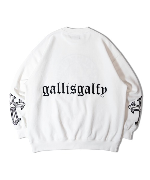 「GALFY」 スウェットカットソー M ホワイト メンズ_画像2