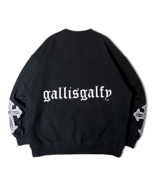 「GALFY」 スウェットカットソー M ホワイト メンズ_画像3