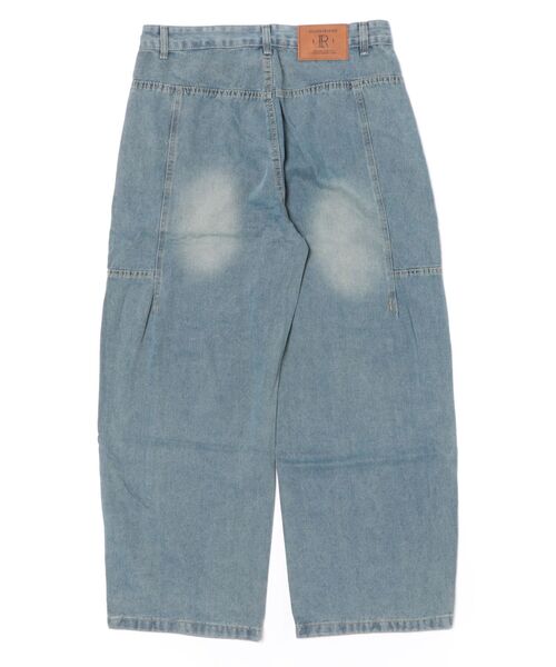 ワイドパンツ ジーンズ デザインワイドデニム メンズ レディース | ブランド登録なし | 21