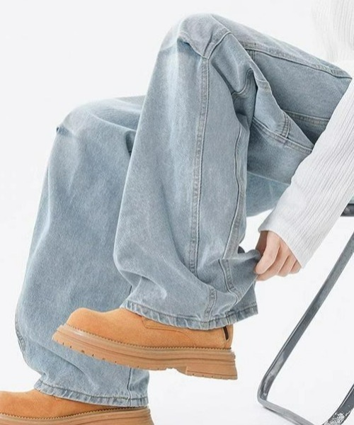 ワイドパンツ ジーンズ デザインワイドデニム メンズ レディース | ブランド登録なし | 10