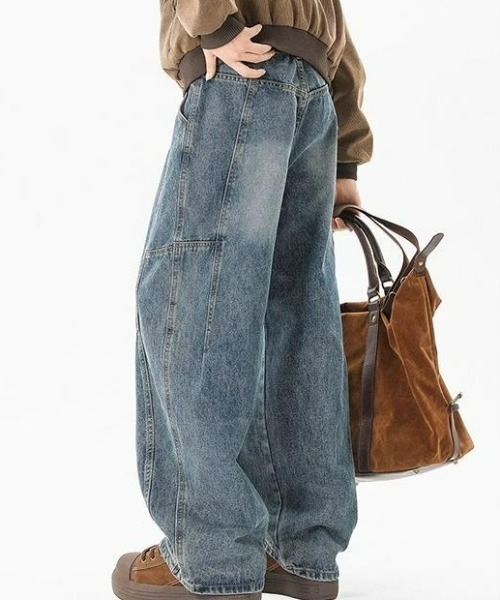 ワイドパンツ ジーンズ デザインワイドデニム メンズ レディース | ブランド登録なし | 12