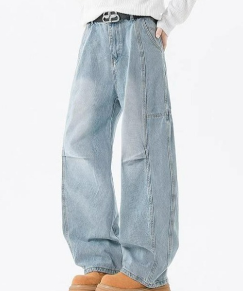 ワイドパンツ ジーンズ デザインワイドデニム メンズ レディース | ブランド登録なし | 15