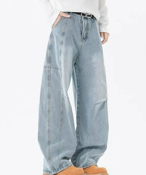 ワイドパンツ ジーンズ デザインワイドデニム メンズ レディース | ブランド登録なし | 16