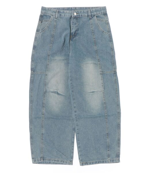ワイドパンツ ジーンズ デザインワイドデニム メンズ レディース | ブランド登録なし | 20