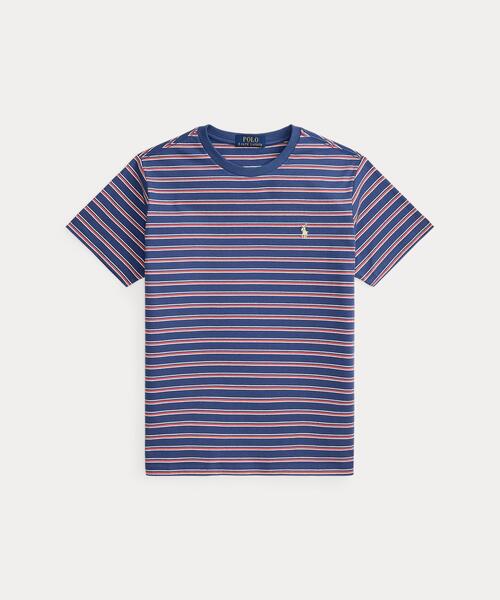 【POLO RALPH LAUREN】24SSストライプドジャージーTシャツ M Polo Ralph Lauren Childrenswear ラルフローレン tシャツ ストライプ