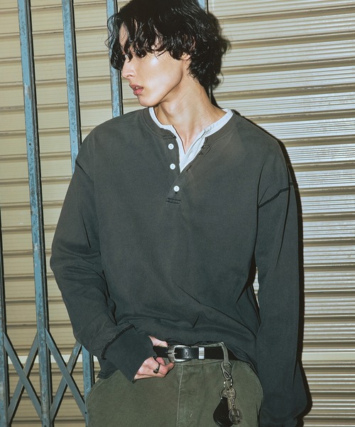 「Bleme」 長袖Tシャツ L ベージュ メンズ_画像4