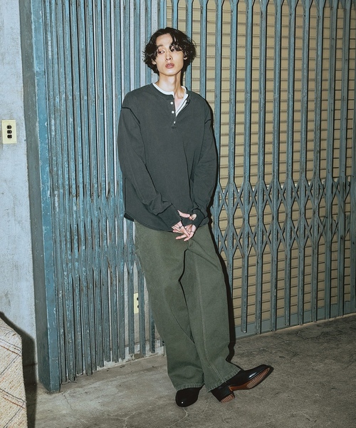 「Bleme」 長袖Tシャツ L ベージュ メンズ_画像8