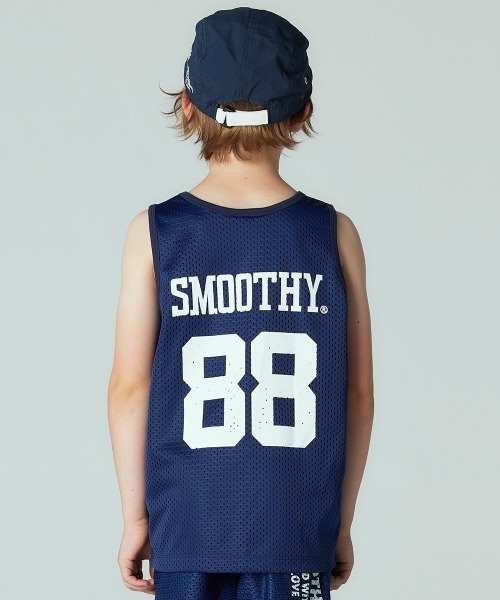 「Smoothy」 「KIDS」ノースリーブトップス LARGE ネイビー キッズ_画像6