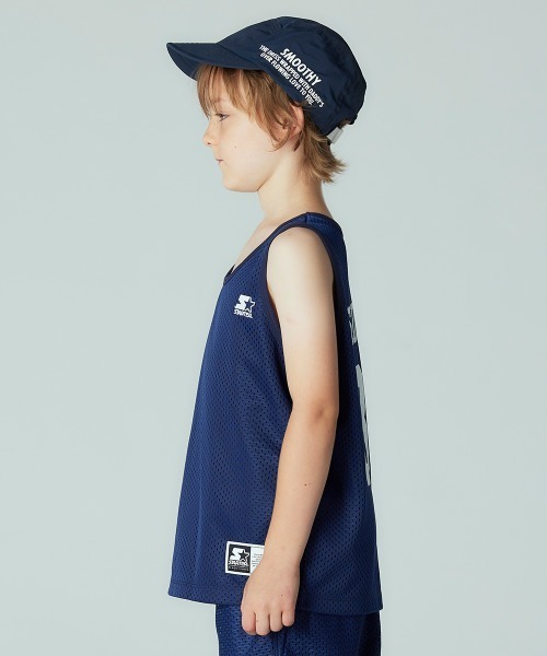 「Smoothy」 「KIDS」ノースリーブトップス LARGE ネイビー キッズ_画像7