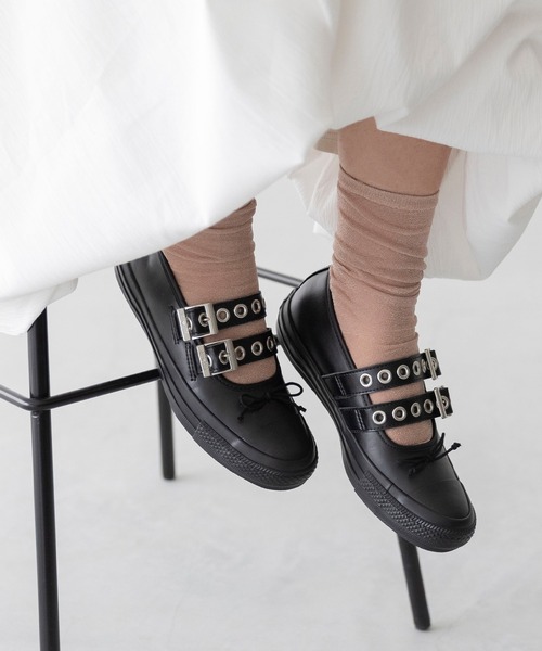 「CONVERSE」 シューズ 24.0cm ブラック レディース_画像8