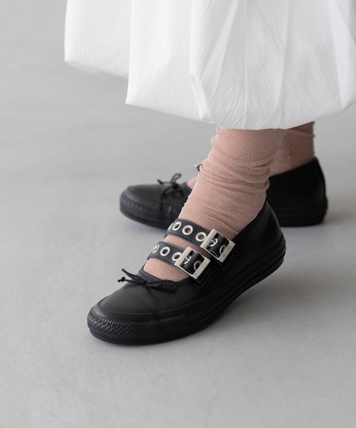 「CONVERSE」 シューズ 24.0cm ブラック レディース_画像9
