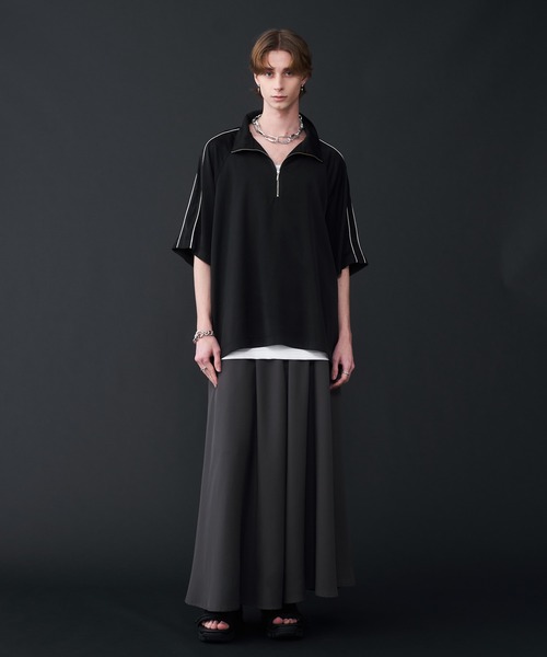 「KUUUPY」 半袖シャツ SMALL チャコールグレー メンズ_画像9