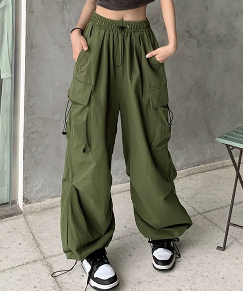 「DAY CLOSET」 カーゴパンツ S カーキ レディース_画像2