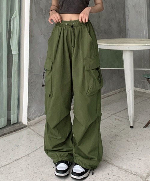 「DAY CLOSET」 カーゴパンツ S カーキ レディース_画像3