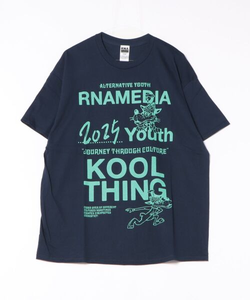 「RNA」 半袖Tシャツ SMALL ネイビー レディース_画像2