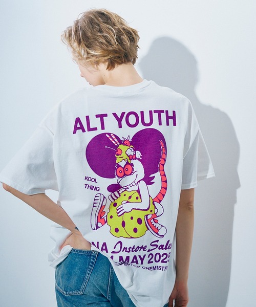 「RNA」 半袖Tシャツ SMALL ネイビー レディース_画像8