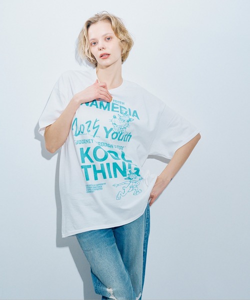 「RNA」 半袖Tシャツ SMALL ネイビー レディース_画像9