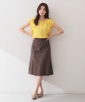 ブラウス シャツ 2wayフリルリボン刺繍ブラ...の詳細画像3