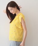 ブラウス シャツ 2wayフリルリボン刺繍ブラ...の詳細画像4
