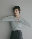 SHEER VELOUR CUT TOPS レ...の詳細画像5