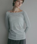 SHEER VELOUR CUT TOPS レ...の詳細画像3