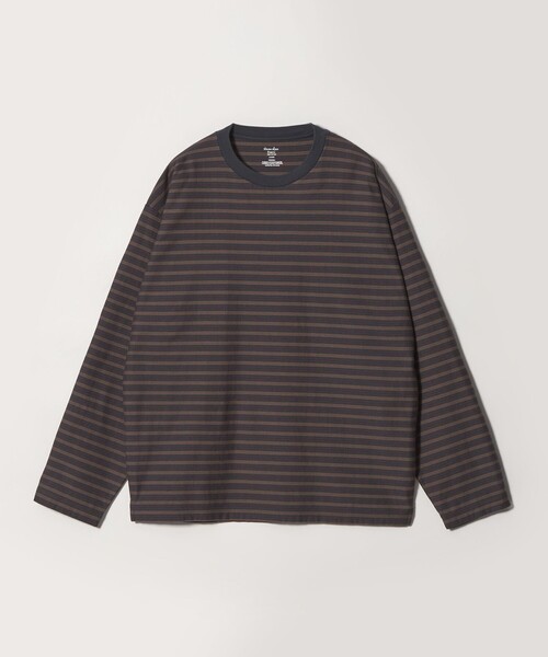 Steven Alan オーガニックコットン ボーダー Tシャツ L ブラック STEVEN ALAN（スティーブンアラン） tシャツ オーガニックコットン