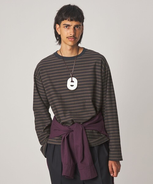 Steven Alan ボーダー長袖カットソー STEVEN ALAN（スティーブンアラン） tシャツ オーガニックコットン