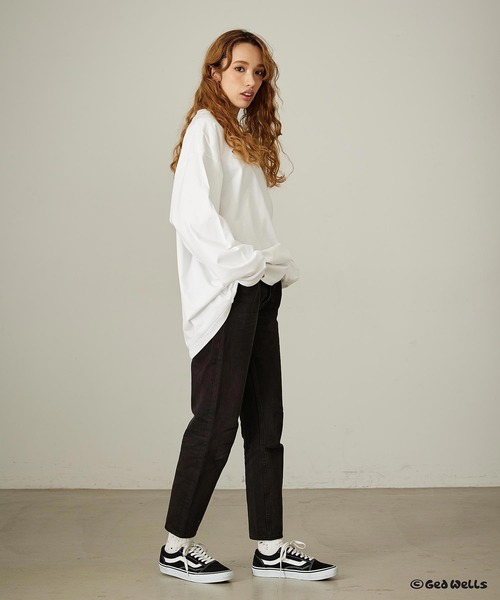 「SILAS」 長袖Tシャツ L オリーブ メンズ_画像8