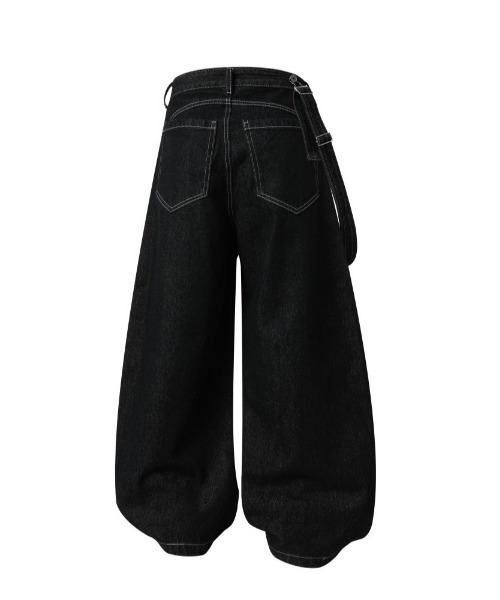 「neos」 デニムパンツ MEDIUM ブラック メンズ_画像9