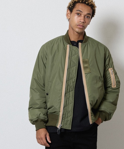 NUMBER (N)INE MA-1ジャケット オリーブ NUMBER (N)INE（ナンバーナイン） ma1 ma-1 NYLON MA-1 JACKET / 撥水