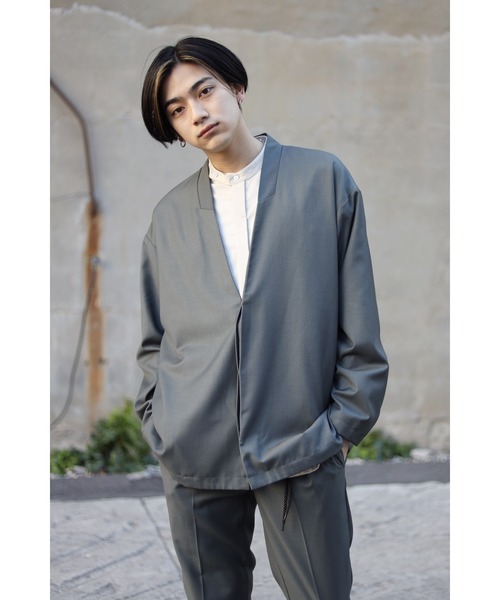 ATTACHMENT×WYM ノーカラージャケット Lサイズ　セットアップ ATTACHMENT（アタッチメント）の「【WYM × ATTACHMENT】 NO