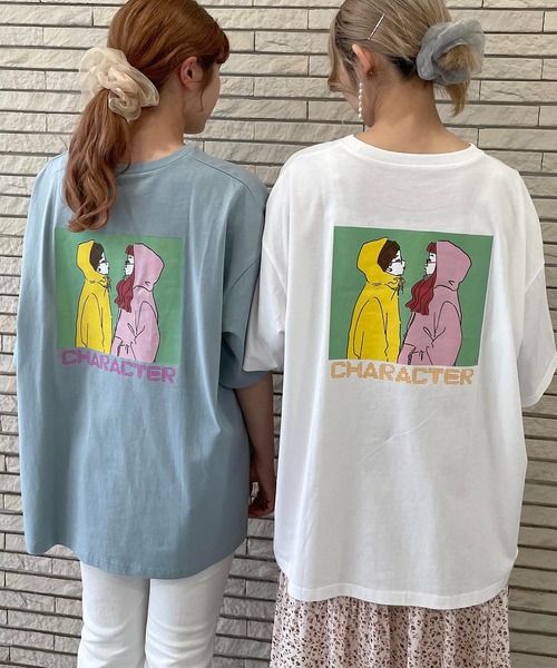 Tシャツ Tシャツ 女の子イラストバックプリントｔシャツ Zozotown限定アイテム Zozotown Paypayモール店 通販 Paypayモール