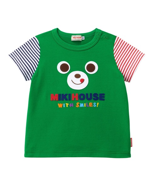 miki HOUSE ベビー キッズ Tシャツ 半袖 トップス 男の子 女の子 MIKI HOUSE tシャツ ミキハウスベア 半袖Tシャツ キッズ 子供服