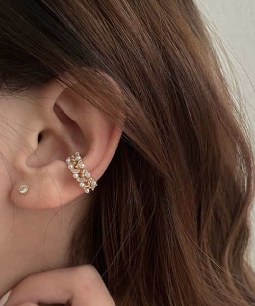 Ritomo De Ricco イヤーカフ スターリングシルバー クリップ付き