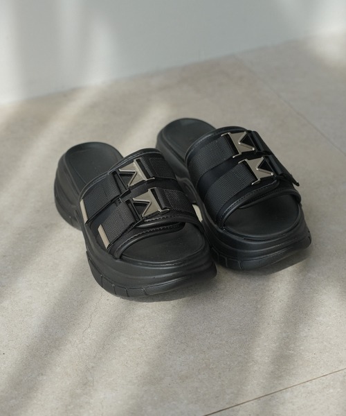 rectangle（レクタングル） サンダル バックルベルトスライダー