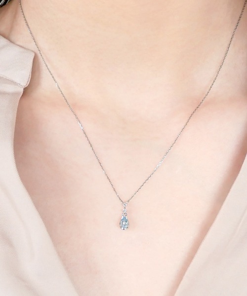 VENDOME AOYAMA ネックレス 「プラチナ・ウーマン」 アクア