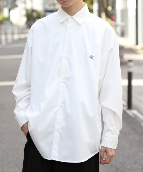 シャツ ブラウス メンズ 「MAISON CLUB」Broad L/S Oversized Regular Collar Shirt　/　Plain｜zozo｜02