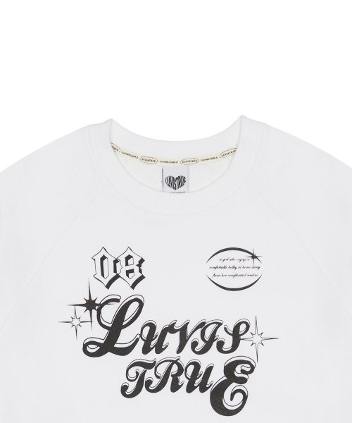LUVISTRUE トレーナー スウェット A'GEM/9 × .kom 「LUV IS TRUE