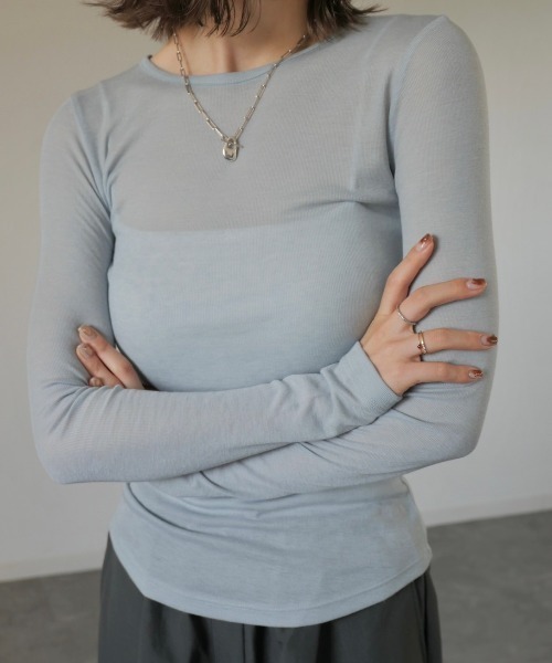 Reurie'（レウリィ） tシャツ クルーネックロンT / crew neck longT