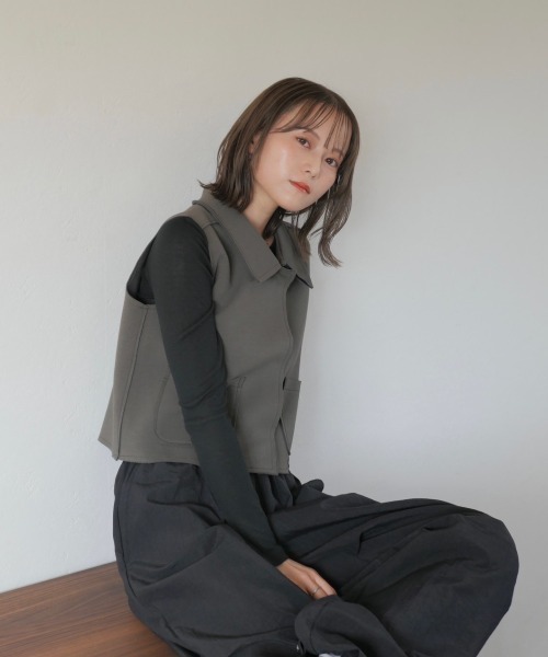 RRR tokyo 長袖シアーTシャツ tシャツ アート柄ロングスリーブシアーTシャツ レディース