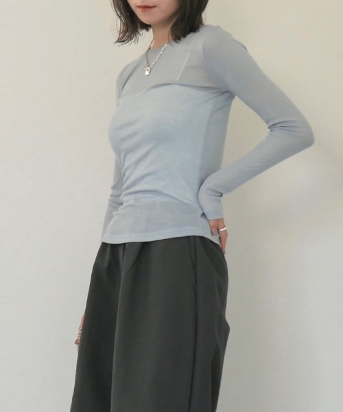 Reurie'（レウリィ） tシャツ クルーネックロンT / crew neck longT
