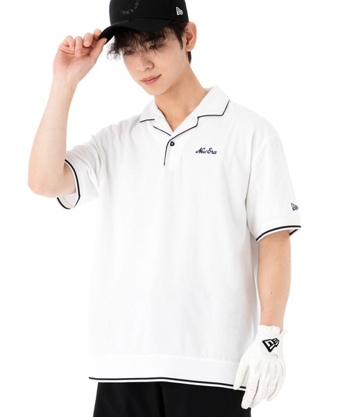 NEW ERA ポロシャツ ニューエラ ゴルフ パイル素材 メンズ