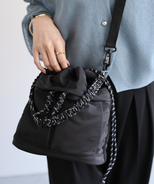 RILY ショルダーバッグ styiro ショルダーバッグ バッグ フリルショルダーバッグ
