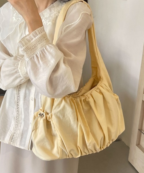 ショルダーバッグ バッグ シンプルプリーツデザインバッグ