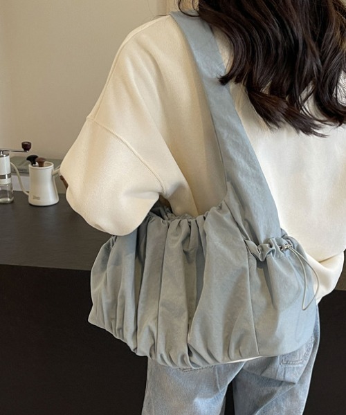ショルダーバッグ バッグ シンプルプリーツデザインバッグ